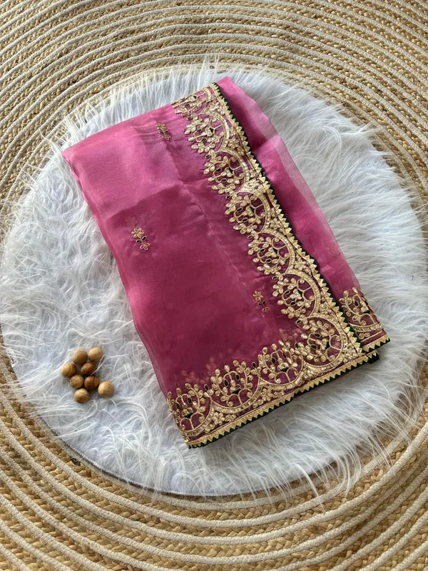 Pink_Heavy_Silver_Embroidery_Work_Saree_with_Full_Silver_Stone_Work__For_Women