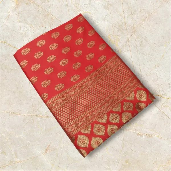 VILLE_FASHION_Printed_Banarasi_Art_Silk_Saree_(Red)