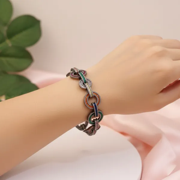 Multicolor_Tennis_Bracelet_For_Women