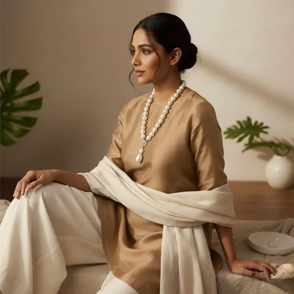 White_Adara_Pearl_Drop_Necklace_Set_For_Women