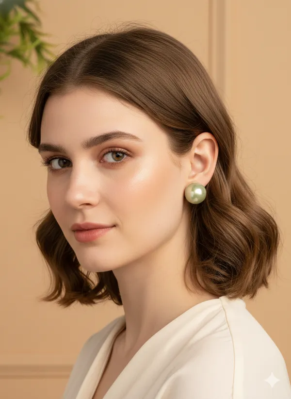 Pistachio_Pearl_Gloss_Stud_Earrings
