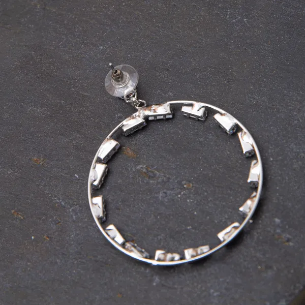 Silver_Claire_Blingy_Round_Party_Earrings_For_Women