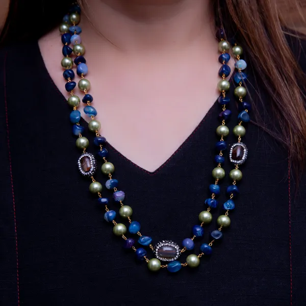 Blue_Sanvi_Marcasite_Balls_Necklace_For_Women