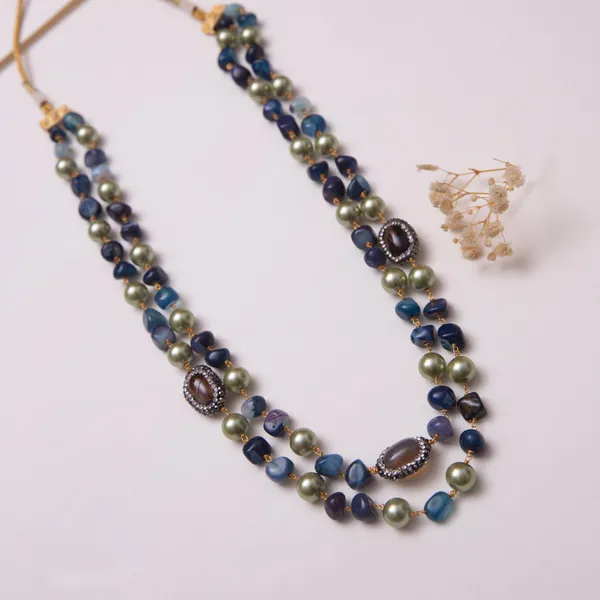 Blue_Sanvi_Marcasite_Balls_Necklace_For_Women