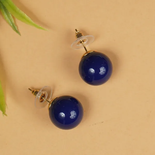 Blue_Pearl_Stud_Earrings_For_Women