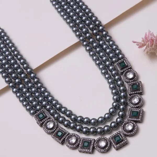 Grey_Prisha_Chrome_Victorian_Necklace_Set_For_Women