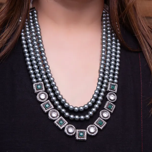 Grey_Prisha_Chrome_Victorian_Necklace_Set_For_Women