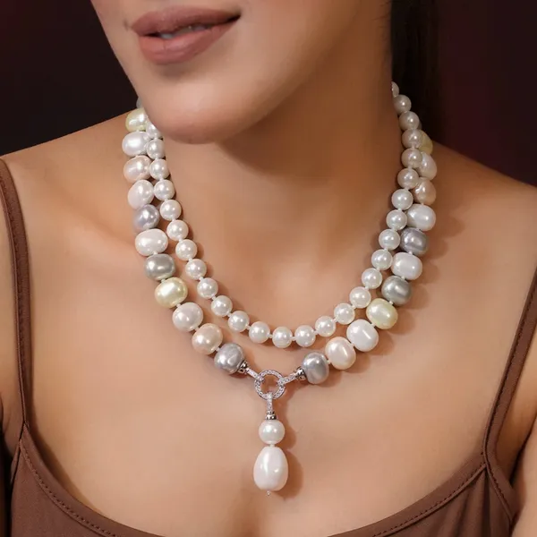 White_Dastoor_Pastels_Layered_Necklace_For_Women