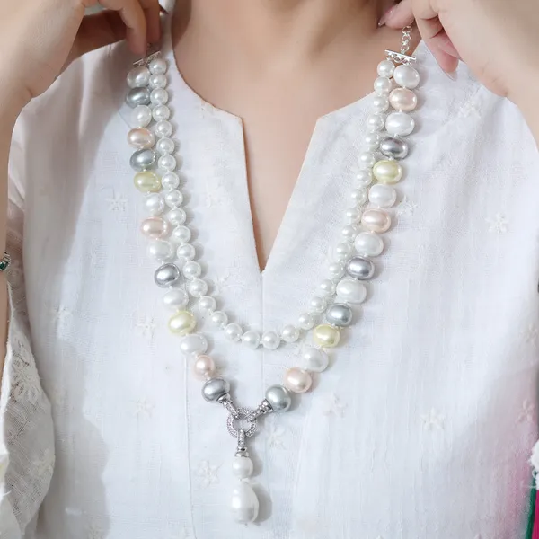 White_Dastoor_Pastels_Layered_Necklace_For_Women