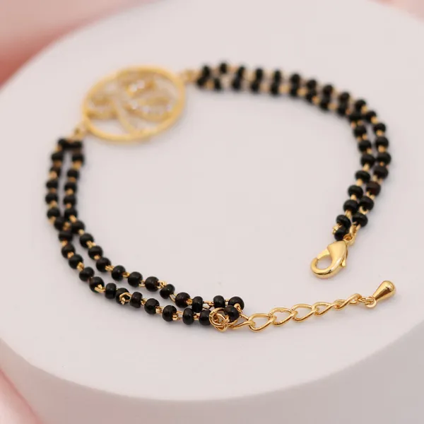 Black_Ek_Omkar_Beads_Bracelet_For_Women