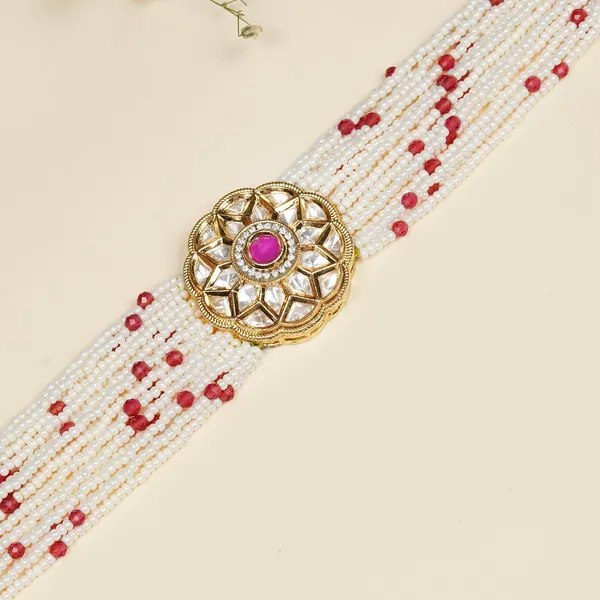 White_Masaba_Ruby_Coloured_Necklace_For_Women