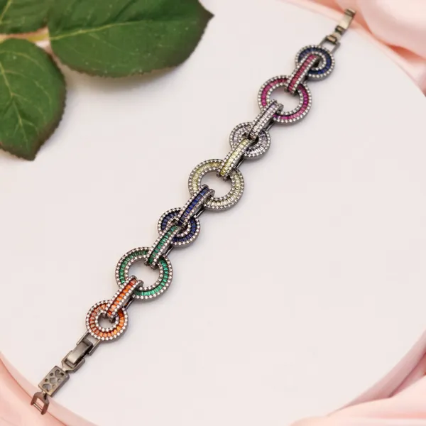 Multicolor_Tennis_Bracelet_For_Women