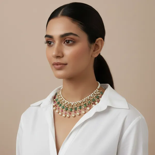 Multicolor_Raveesha_Pastel_Pearls_Necklace_Set_For_Women