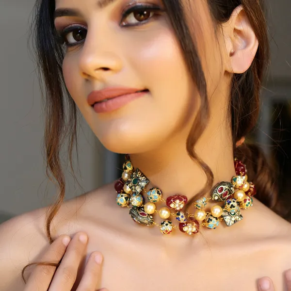 Multicolor_Paridhi_Choker_Necklace_Set_For_Women