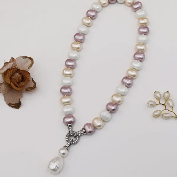 White_Gunjita_Pastel_Toned_Pearl_Drop_Necklace_For_Women