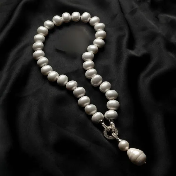 White_Adara_Pearl_Drop_Necklace_Set_For_Women