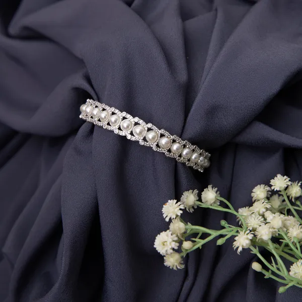White_Pearl_Studded_Cz_Bangle_For_Women