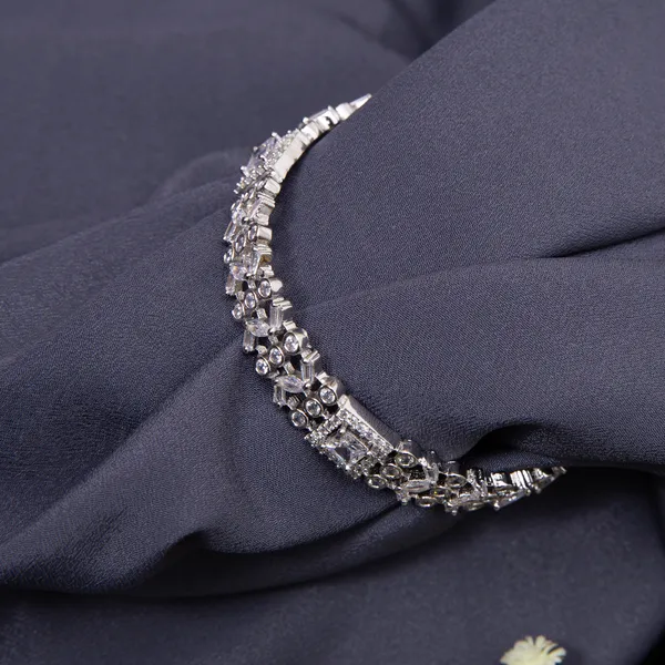 Silver_Rhodium_Plated_Zirconia_Bangle_For_Women