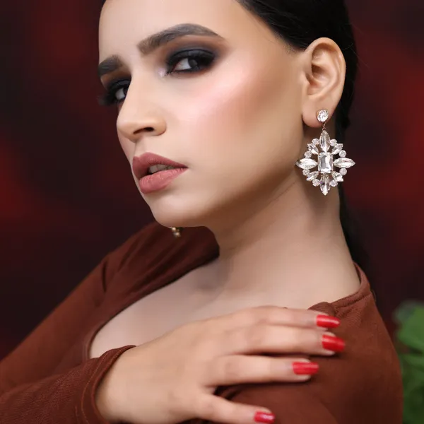 Silver_Eliza_Bling_Earrings_For_Women