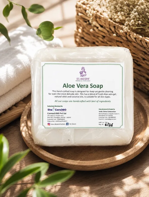 Elakshi_Aloe_Vera_Soap_|_Moisturizing_Herbal_Bath_Bar_|_100_g