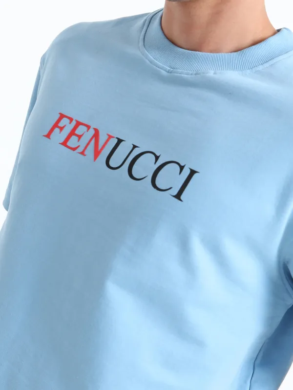 Blue_Porsche_Graphic_Printed_Terry_Cloth_T-Shirt_For_Unisex