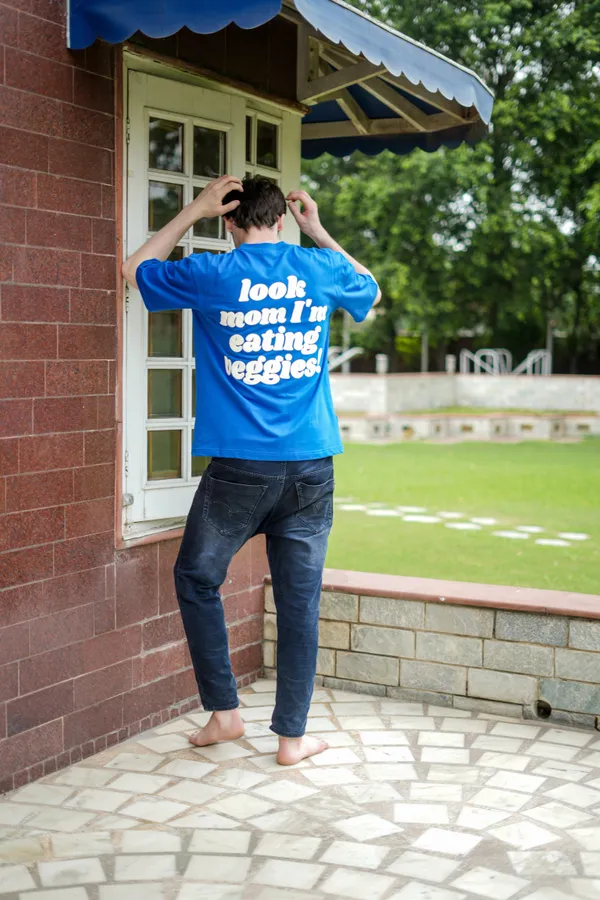 Sky_Zest_Blue_Veggie_Vibes_Printed_Cotton_T-Shirt_For_Unisex