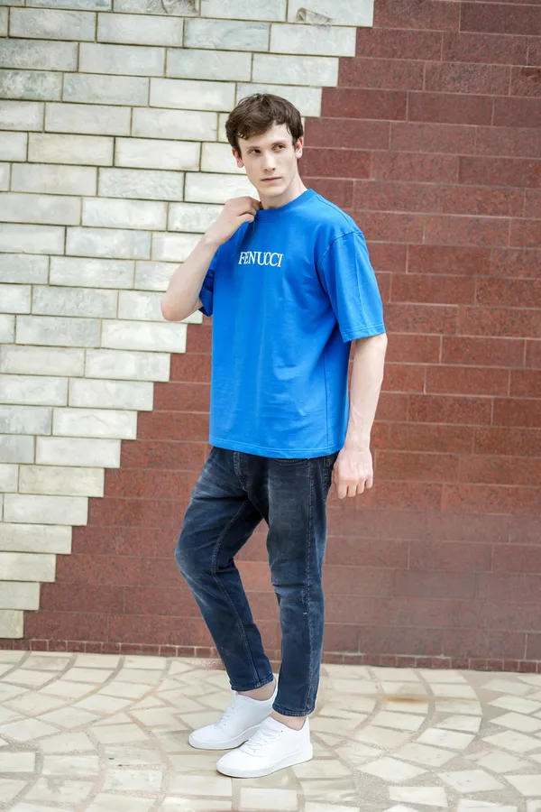 Sky_Zest_Blue_Veggie_Vibes_Printed_Cotton_T-Shirt_For_Unisex