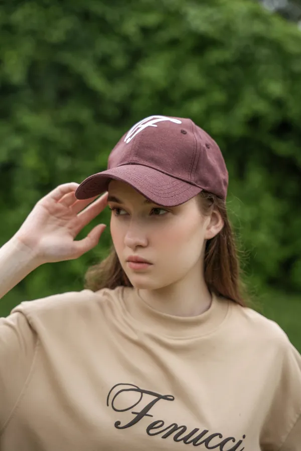 Cocoa_Grit_Cocoa_Grit_Monogram_Oxford_Cap_For_Unisex
