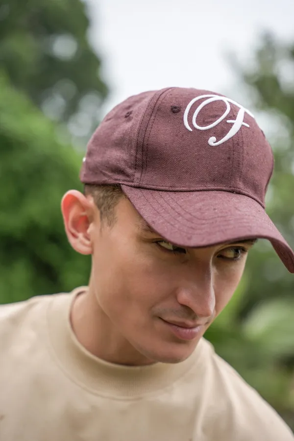 Cocoa_Grit_Cocoa_Grit_Monogram_Oxford_Cap_For_Unisex