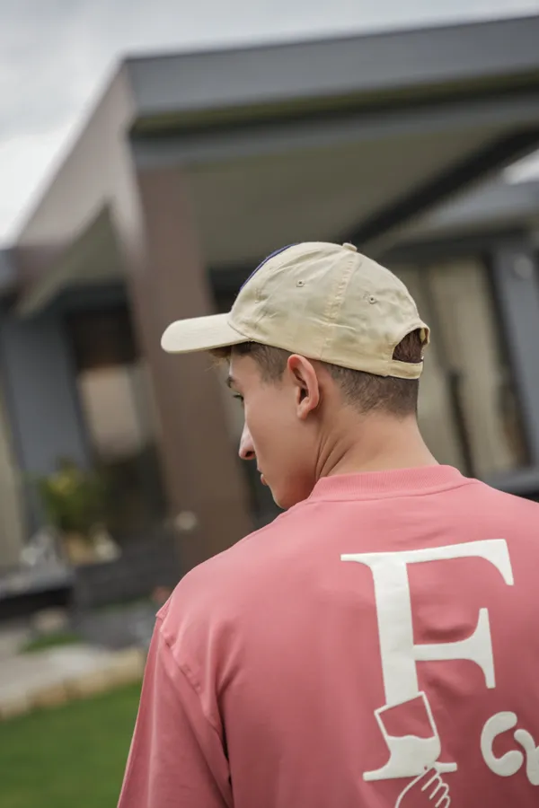 Desert_Dusk_Beige_Crest_3D_Foam_Embroidered_Emblem_Oxford_Cap_For_Unisex