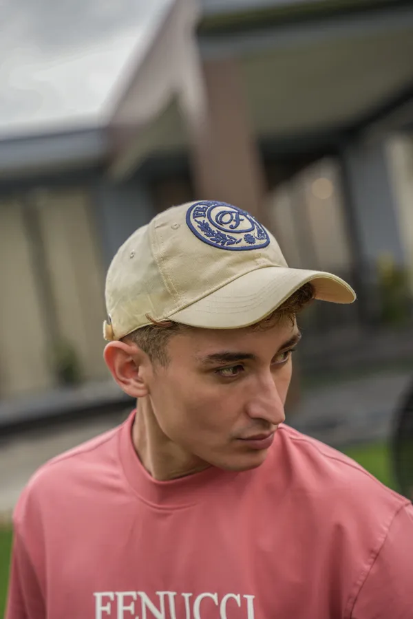 Desert_Dusk_Beige_Crest_3D_Foam_Embroidered_Emblem_Oxford_Cap_For_Unisex