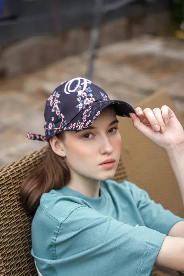 Midnight_Petal_Sakura_Bloom_Satin_Cap_For_Unisex