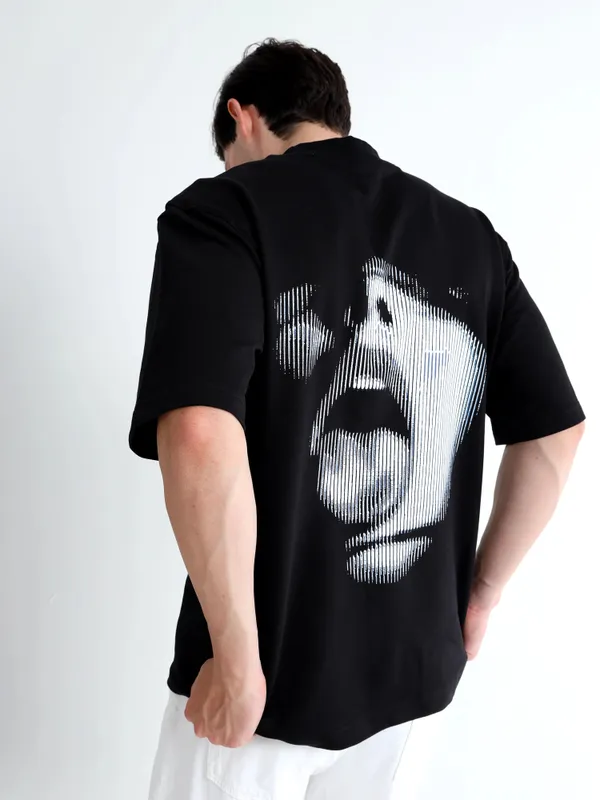 Phantom_Noir_Black_Sonic_Shock_Printed_Cotton_T-Shirt_For_Unisex