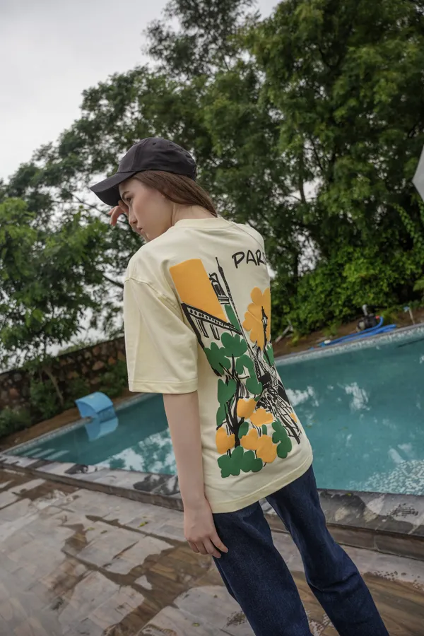 Cream_Lumiere_Parisian_Bloom_Printed_Cotton_Oversized_Tee_For_Unisex