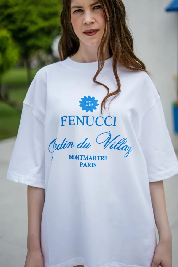 Cloud_Blanc_White_Jardin_Du_Paris_Printed_Cotton_T-Shirt_For_Unisex