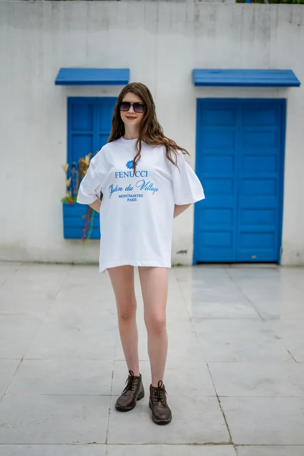 Cloud_Blanc_White_Jardin_Du_Paris_Printed_Cotton_T-Shirt_For_Unisex