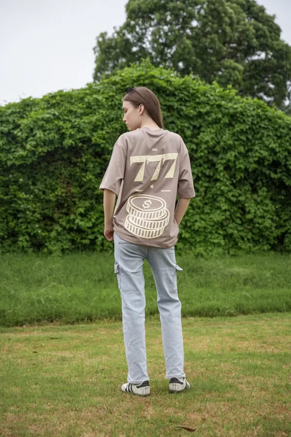 Sandstone_Dust_Lucky_Seven_Printed_Cotton_Oversized_Tee_For_Unisex