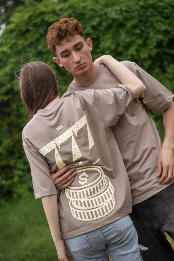 Sandstone_Dust_Lucky_Seven_Printed_Cotton_Oversized_Tee_For_Unisex
