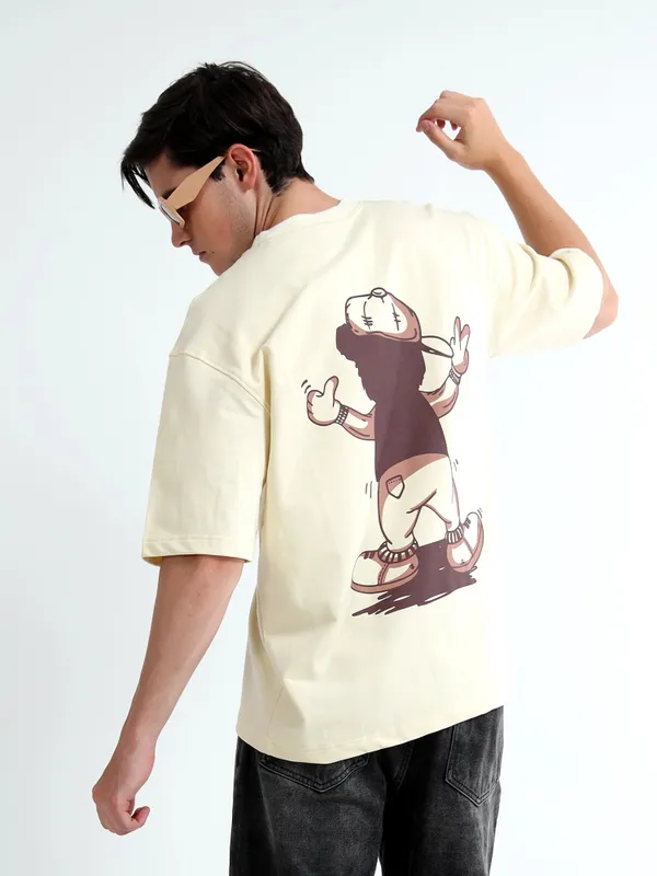 Vanilla_Drift_Street_Character_Printed_Cotton_T-Shirt_For_Unisex