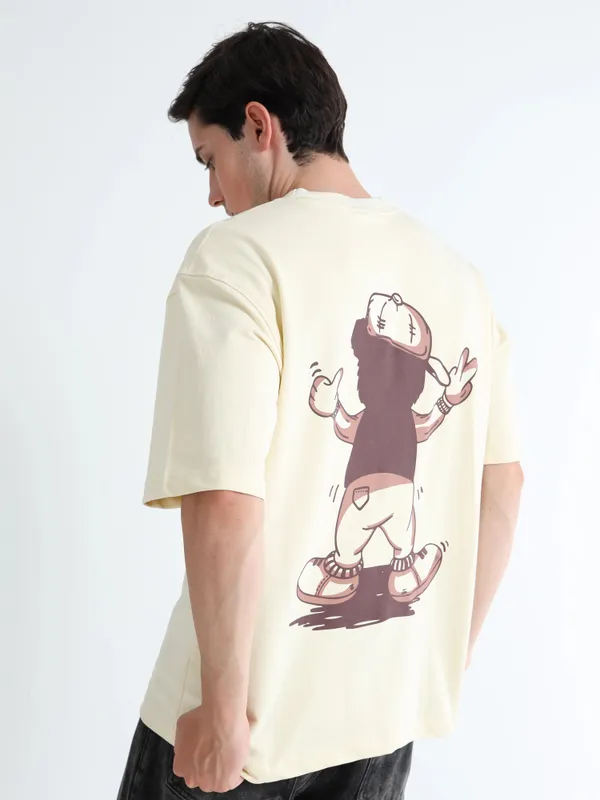 Vanilla_Drift_Street_Character_Printed_Cotton_T-Shirt_For_Unisex