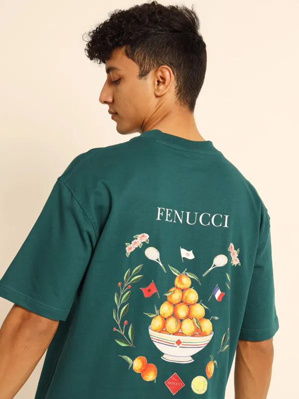 Green_Orange_Basket_Printed_Cotton_T-Shirt_For_Unisex