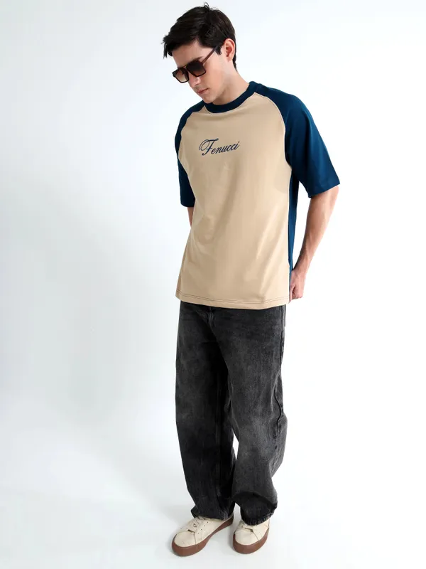 Cafe_Sand_Sandy_League_Printed_Cotton_T-Shirt_For_Unisex