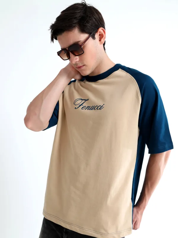 Cafe_Sand_Sandy_League_Printed_Cotton_T-Shirt_For_Unisex
