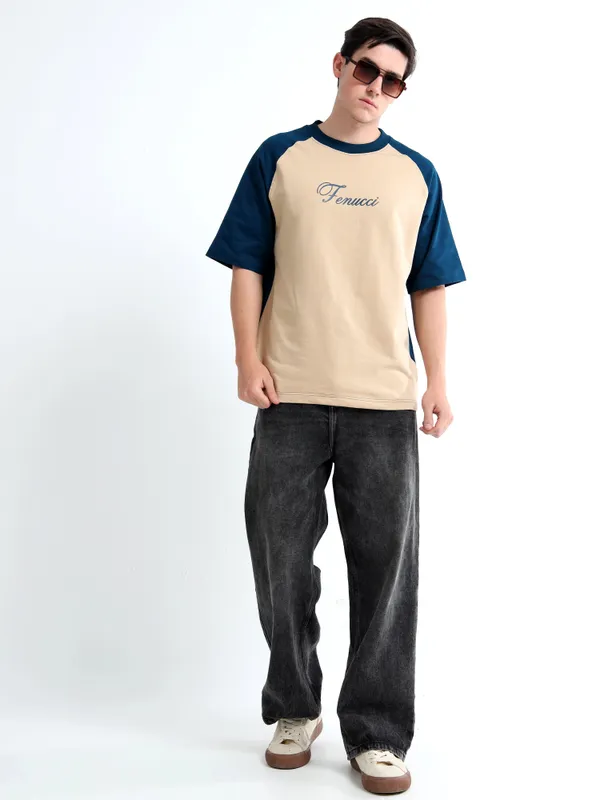 Cafe_Sand_Sandy_League_Printed_Cotton_T-Shirt_For_Unisex