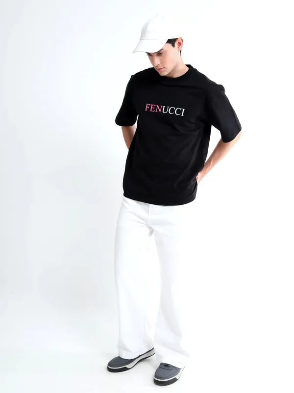 Midnight_Mirage_Black_Retro_Rush_Printed_Cotton_T-Shirt_For_Unisex