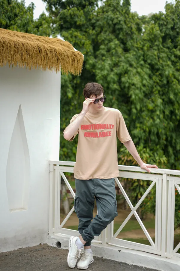 Desert_Dusk_Beige_Emotionally_Available_Printed_Cotton_T-Shirt_For_Unisex
