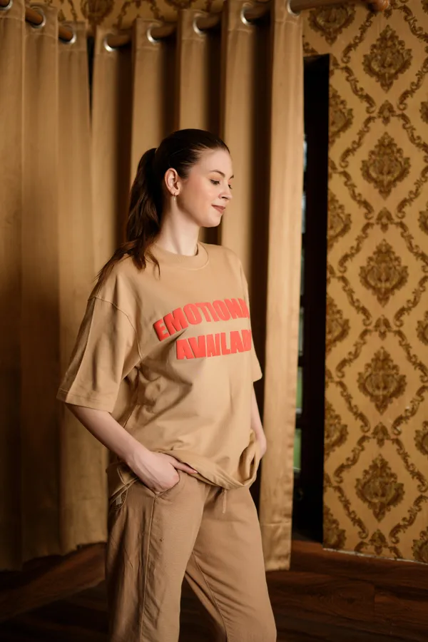 Desert_Dusk_Beige_Emotionally_Available_Printed_Cotton_T-Shirt_For_Unisex
