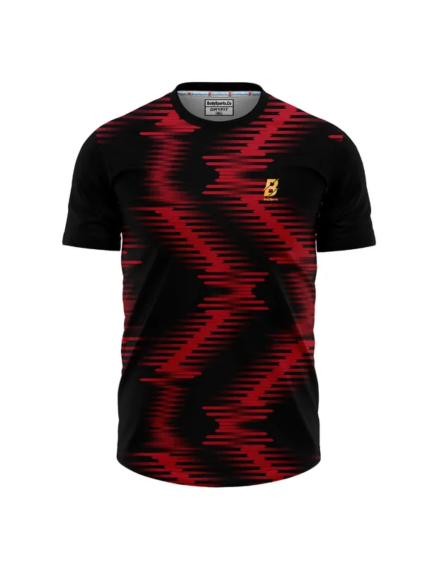 Black_And_Red_Soft_Polyblend_Multipurpose_Sports_Tshirt