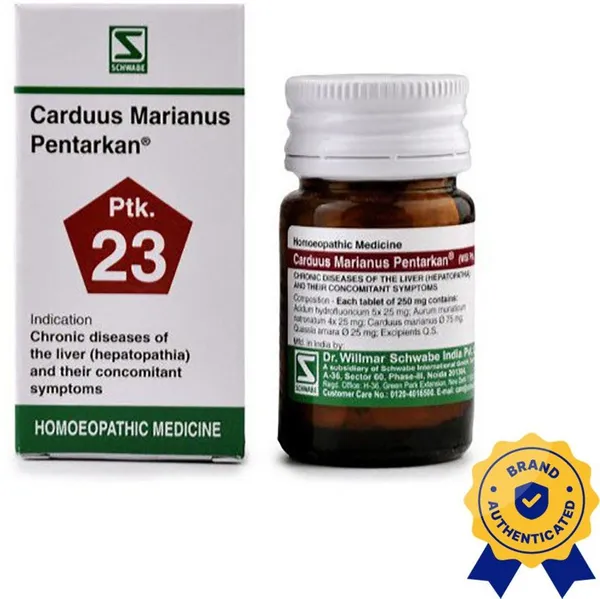 Dr.Willmar_Schwabe_India_Carduus_Marianus_Pentarkan.(Ptk_23)_Tablets_(2_X_20)
