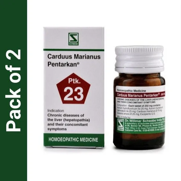 Dr.Willmar_Schwabe_India_Carduus_Marianus_Pentarkan.(Ptk_23)_Tablets_(2_X_20)